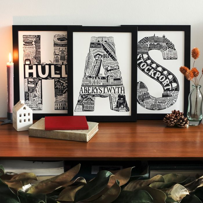Location letter prints